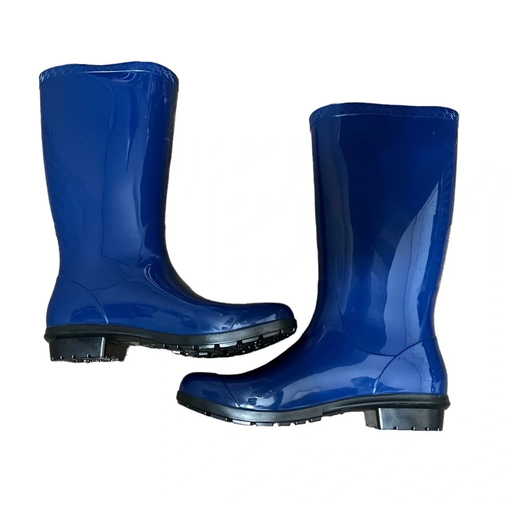 UGG Australia Women's Rain Boot Royal Blue Jay Shaye Tall 1012350‎ Size 9